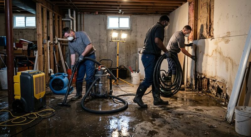 Basement Water Cleanup in Wilmington, NC