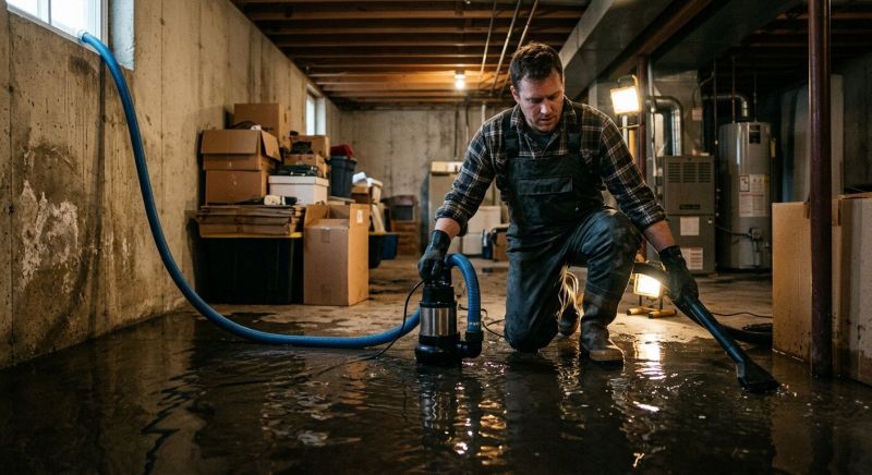 Basement Water Cleanup in Wilmington, NC