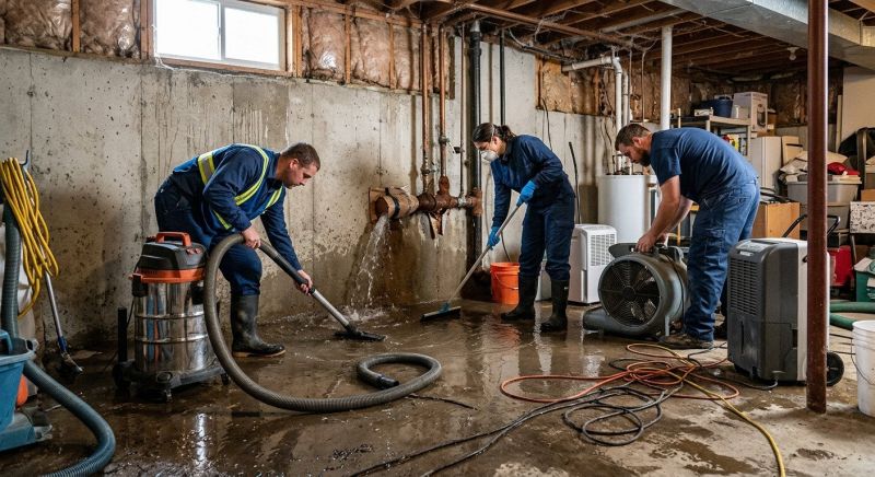 Basement Water Cleanup in Napa, CA