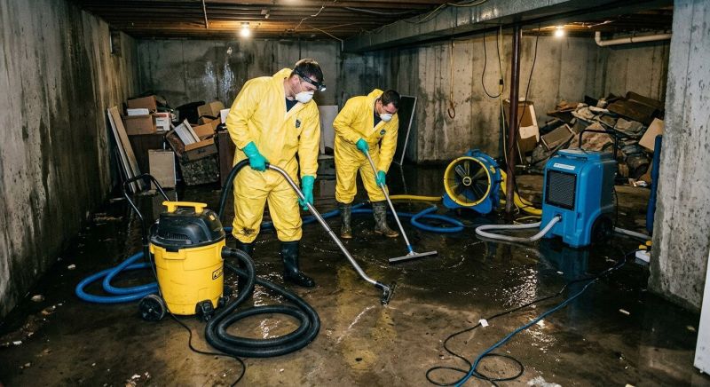 Basement Water Cleanup in Santa Rosa, CA