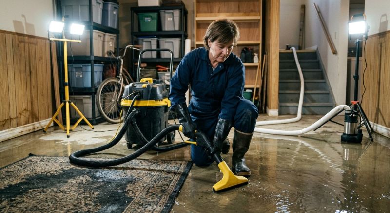 Basement Water Extraction in Santa Rosa, CA