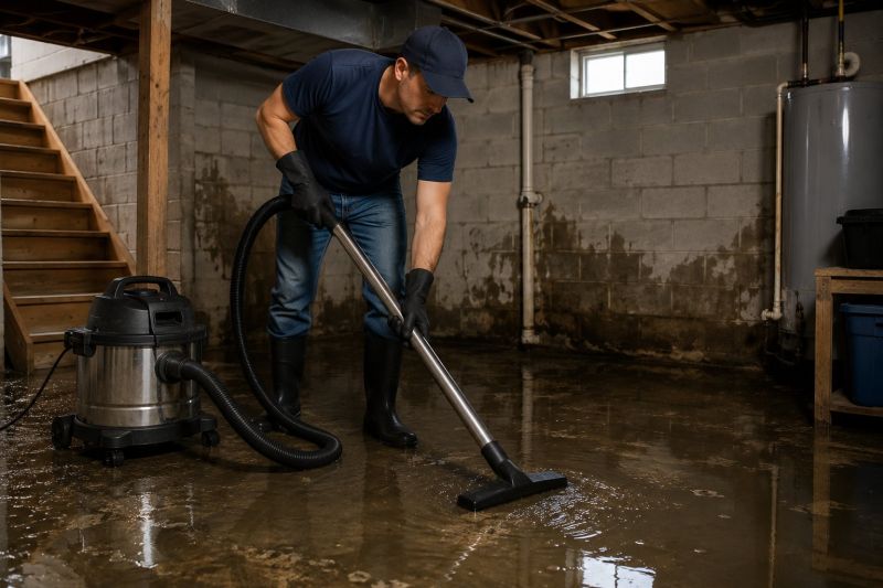 Basement Water Mitigation in Santa Rosa, CA