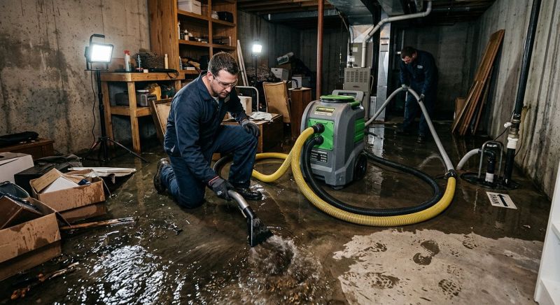 Basement Water Removal in Wilmington, NC