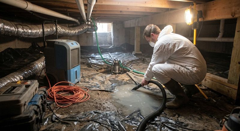 Crawl Space Water Remediation in Santa Rosa, CA
