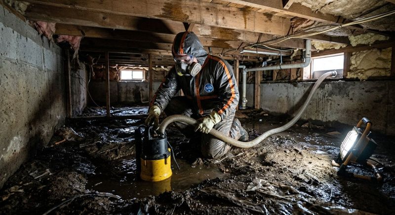 Crawlspace Water Cleanup in Santa Rosa, CA