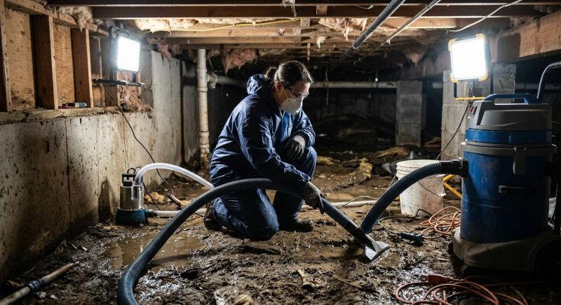Crawlspace Water Removal in Wilmington, NC