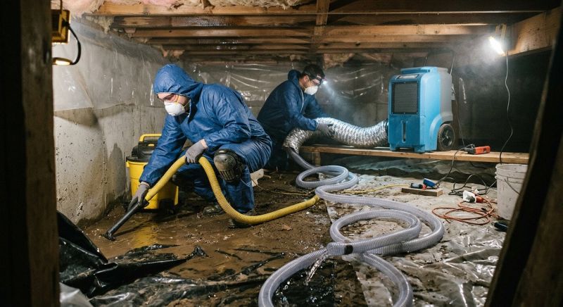 Crawlspace Water Restoration in Wilmington, NC