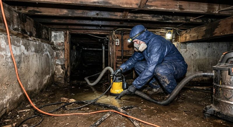 Crawlspace Water Restoration in Santa Rosa, CA