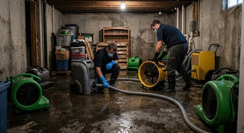 Basement Water Cleanup in Napa, CA