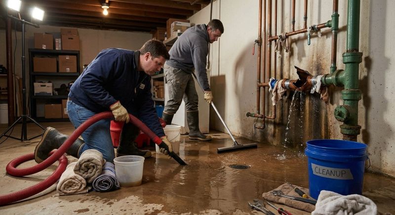 Burst Pipe Cleanup in Napa, CA